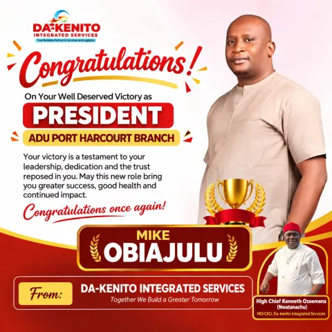 Da-Kenito Integrated Services: Congratulations post
