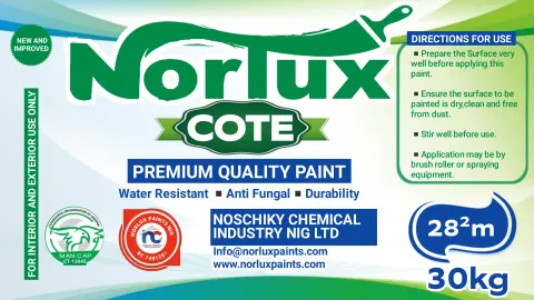 Norlux Paints: Cote paint label, 30 kg