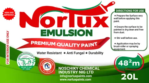 Norlux Paints: Emulsion paint label, 20 L