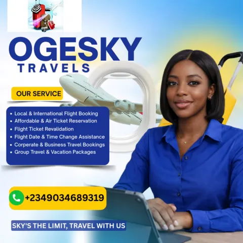 Ogesky Travels: Travel services flyer