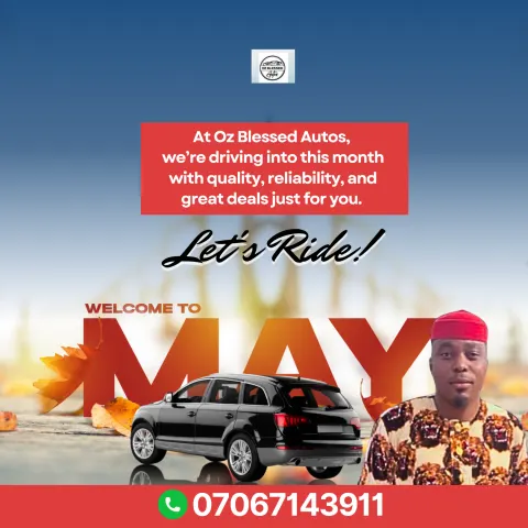 Oz Blessed Autos: “Welcome to May” post