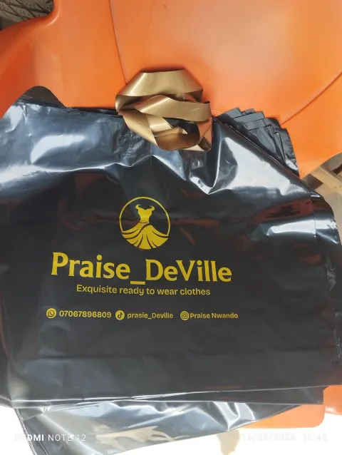 Praise DeVille: Branded clothing bag